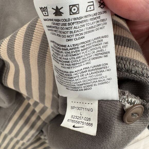 Nike Engineered Henley Hoodie Sweatshirt Men's Size‎ Large Gray - Picture 13 of 16